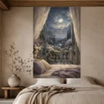 Moonlit Balcony Bedroom Wall Art Canvas Print - Image 6