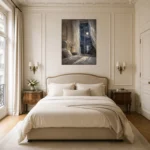 Moonlit Window Bedroom Wall Art Canvas Print - Image 9