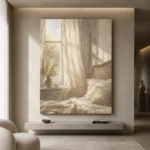Sunlit Window Bedroom Wall Art Canvas Print - Image 10
