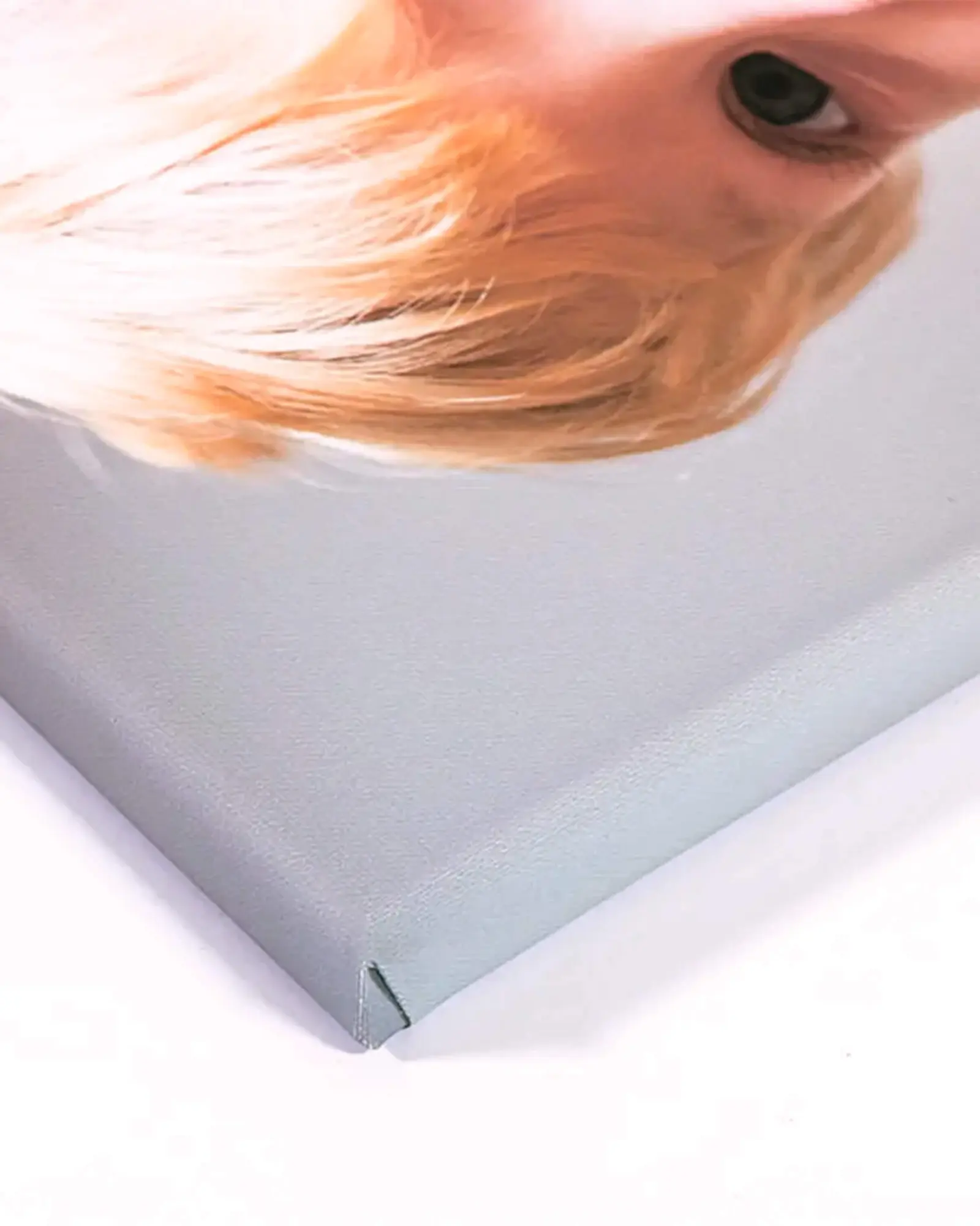 Museum canvas print edge detail for premium wall art