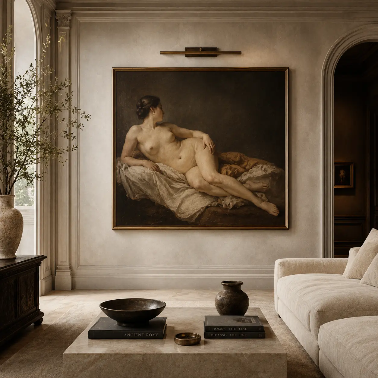 Discover classical nude wall art inspired by fine art traditions, timeless beauty, and museum-worthy compositions. Available as canvas prints, acrylic prints, metal prints, and museum-quality posters.