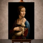 Leonardo da Vinci Lady with an Ermine Famous Art Prints Canvas Print