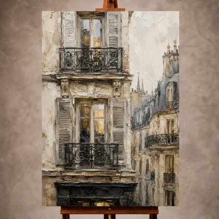Parisian Architecture Wall Art wall art print for elegant interiors