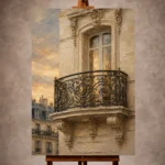 Parisian Architecture Wall Art wall art print for elegant interiors