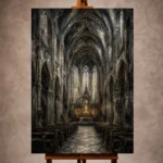 Gothic Architecture Wall Art wall art print for elegant interiors