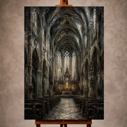 Gothic Architecture Wall Art wall art print for elegant interiors