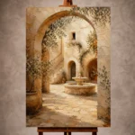 Mediterranean Architecture Wall Art wall art print for elegant interiors