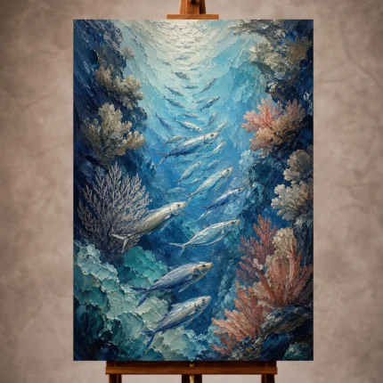 Sea Life Wall Art wall art print for elegant interiors