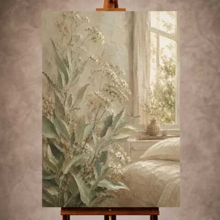 Botanical Bedroom Wall Art wall art print for elegant interiors