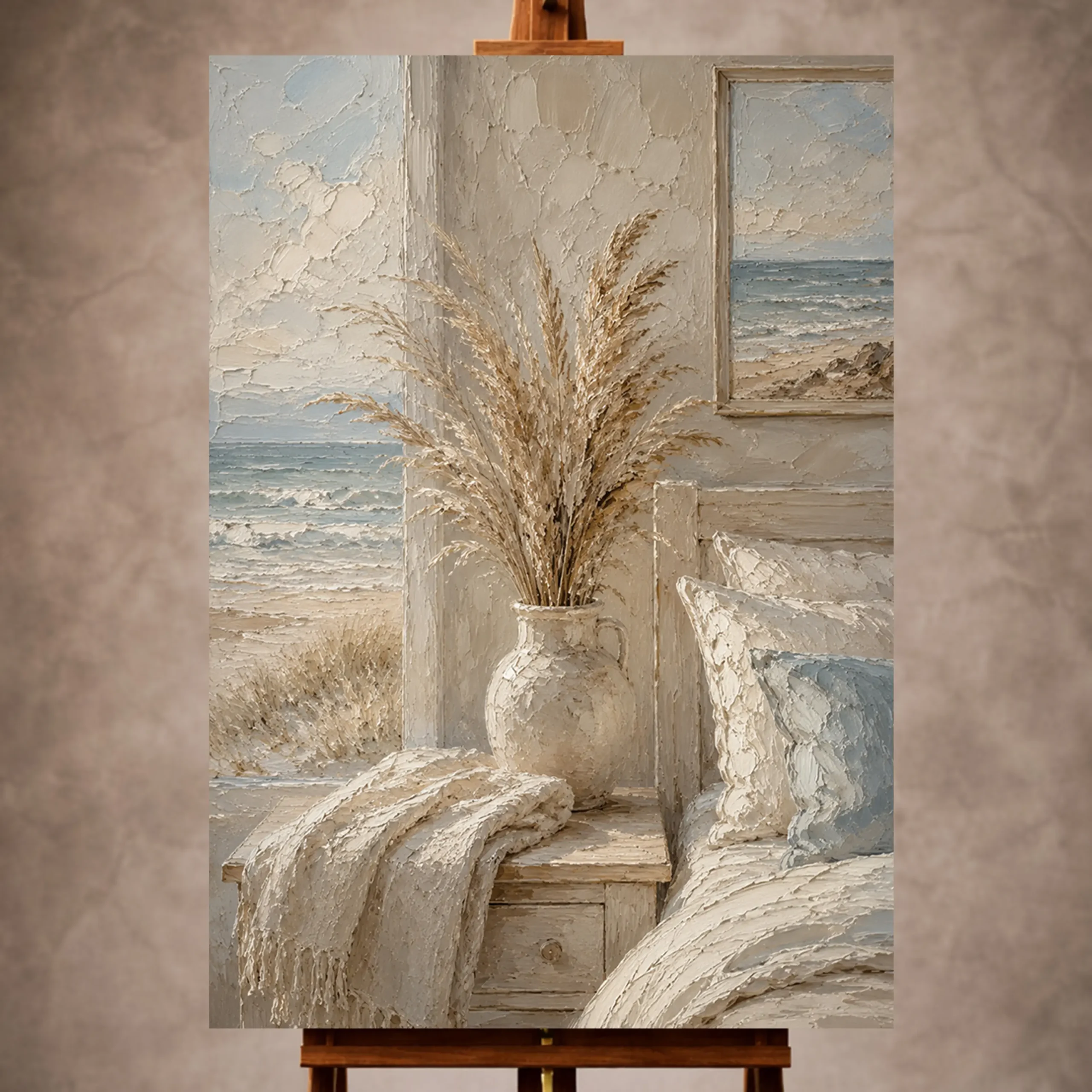 _Dikey Mocvkap001 Coastal Bedroom Wall Art wall art print for elegant interiors