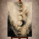 Moon Phase Wall Art wall art print for elegant interiors