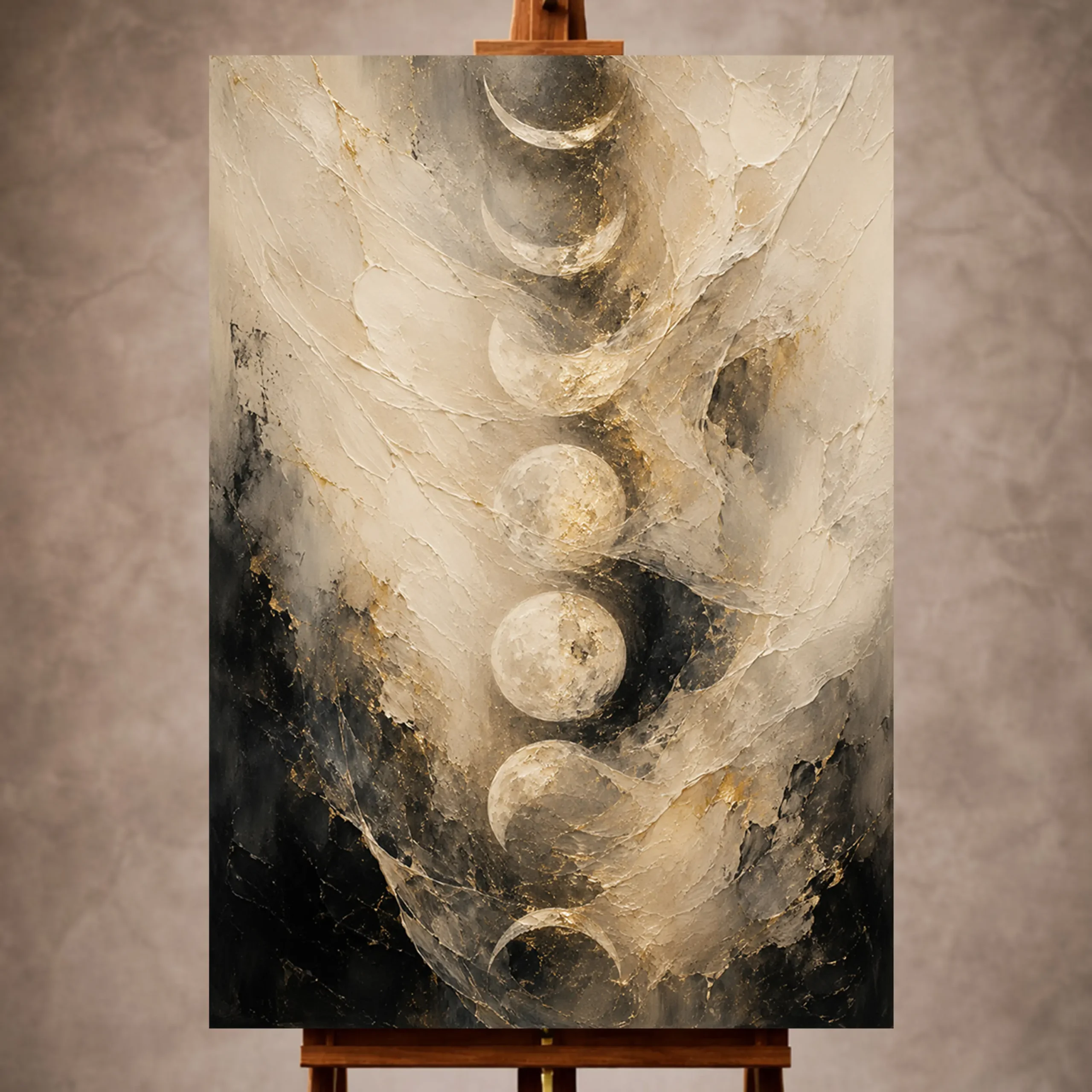 _Dikey Mocvkap001 Moon Phase Wall Art wall art print for elegant interiors
