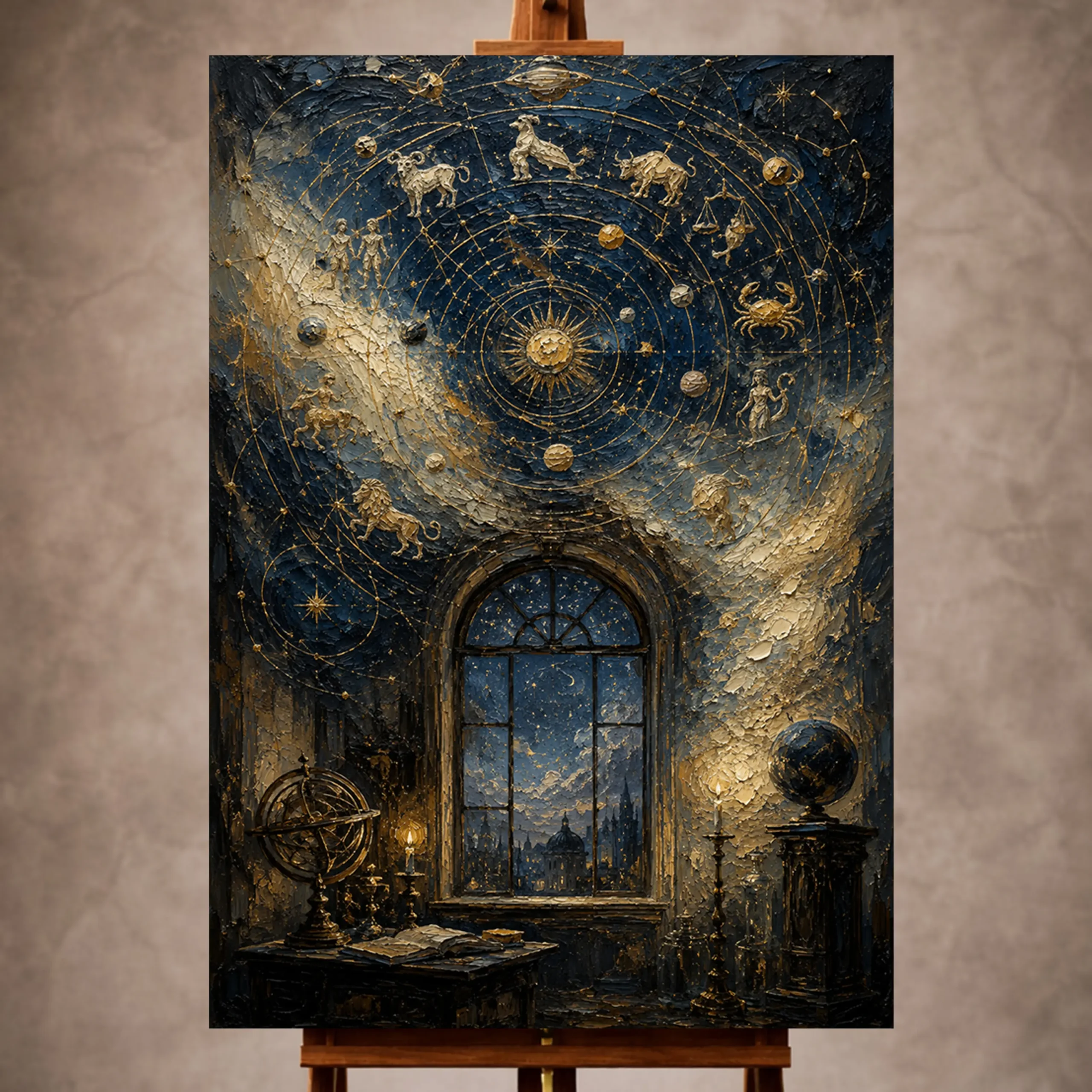 _Dikey Mocvkap001 Zodiac Wall Art wall art print for elegant interiors