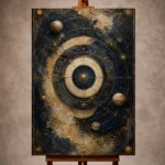 Orbital Zodiac Chart Zodiac Wall Art Canvas Print