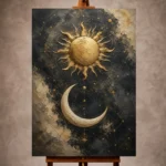 Sun and Moon Wall Art wall art print for elegant interiors