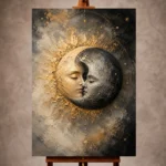 Sun and Moon Wall Art wall art print for elegant interiors