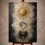 Sun and Moon Wall Art wall art print for elegant interiors