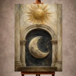 Sun and Moon Wall Art wall art print for elegant interiors