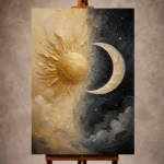 Sun and Moon Wall Art wall art print for elegant interiors