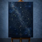 Celestial Star Atlas Constellation Wall Art Canvas Print - Image 3