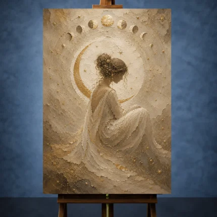 Celestial Feminine Wall Art wall art print for elegant interiors