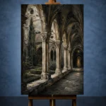Cloister Arcade Gothic Architecture Wall Art Canvas Print - Image 2