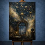Celestial Observatory Zodiac Wall Art Canvas Print - Image 3