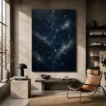Celestial Star Map Constellation Wall Art Canvas Print - Image 4
