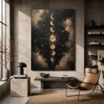 Moon Phase Wall Art wall art print for elegant interiors