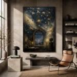 Celestial Observatory Zodiac Wall Art Canvas Print - Image 4