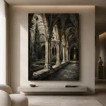 Cloister Arcade Gothic Architecture Wall Art Canvas Print - Image 4