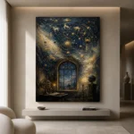 Celestial Observatory Zodiac Wall Art Canvas Print - Image 5