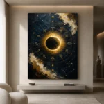 Celestial Eclipse Zodiac Wall Art Canvas Print - Image 5