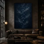 Midnight Celestial Path Constellation Wall Art Canvas Print - Image 6