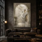 Grand Staircase Classical Architecture Wall Art Canvas Print - Image 5