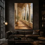 Tuscan Loggia Classical Architecture Wall Art Canvas Print - Image 5