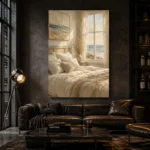 Sunlit Ocean Bedroom Coastal Bedroom Wall Art Canvas Print - Image 6