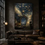 Celestial Observatory Zodiac Wall Art Canvas Print - Image 6