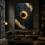Celestial Eclipse Zodiac Wall Art Canvas Print - Image 6