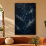 Celestial Star Map Constellation Wall Art Canvas Print - Image 7