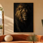 Nocturne King Lion Wall Art Canvas Print - Image 3
