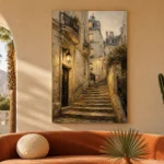 Montmartre Stairway Parisian Architecture Wall Art Canvas Print - Image 6