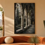 Cloister Arcade Gothic Architecture Wall Art Canvas Print - Image 6