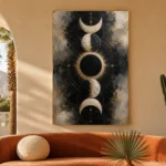 Eclipse Lunar Alignment Moon Phase Wall Art Canvas Print - Image 6