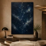 Celestial Star Map Constellation Wall Art Canvas Print - Image 8