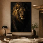 Nocturne King Lion Wall Art Canvas Print - Image 4