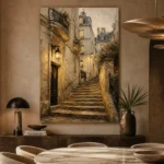 Montmartre Stairway Parisian Architecture Wall Art Canvas Print - Image 7