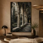 Cloister Arcade Gothic Architecture Wall Art Canvas Print - Image 7