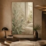 Silver Dollar Eucalyptus Botanical Bedroom Wall Art Canvas Print - Image 7