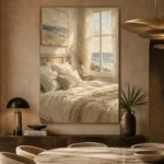 Sunlit Ocean Bedroom Coastal Bedroom Wall Art Canvas Print - Image 8